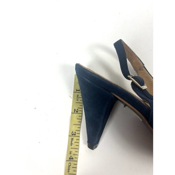 Navyboot Blue Slingback Suede Sandals EU 40 US 9 Leather Upper & Lining Office - Picture 9 of 9